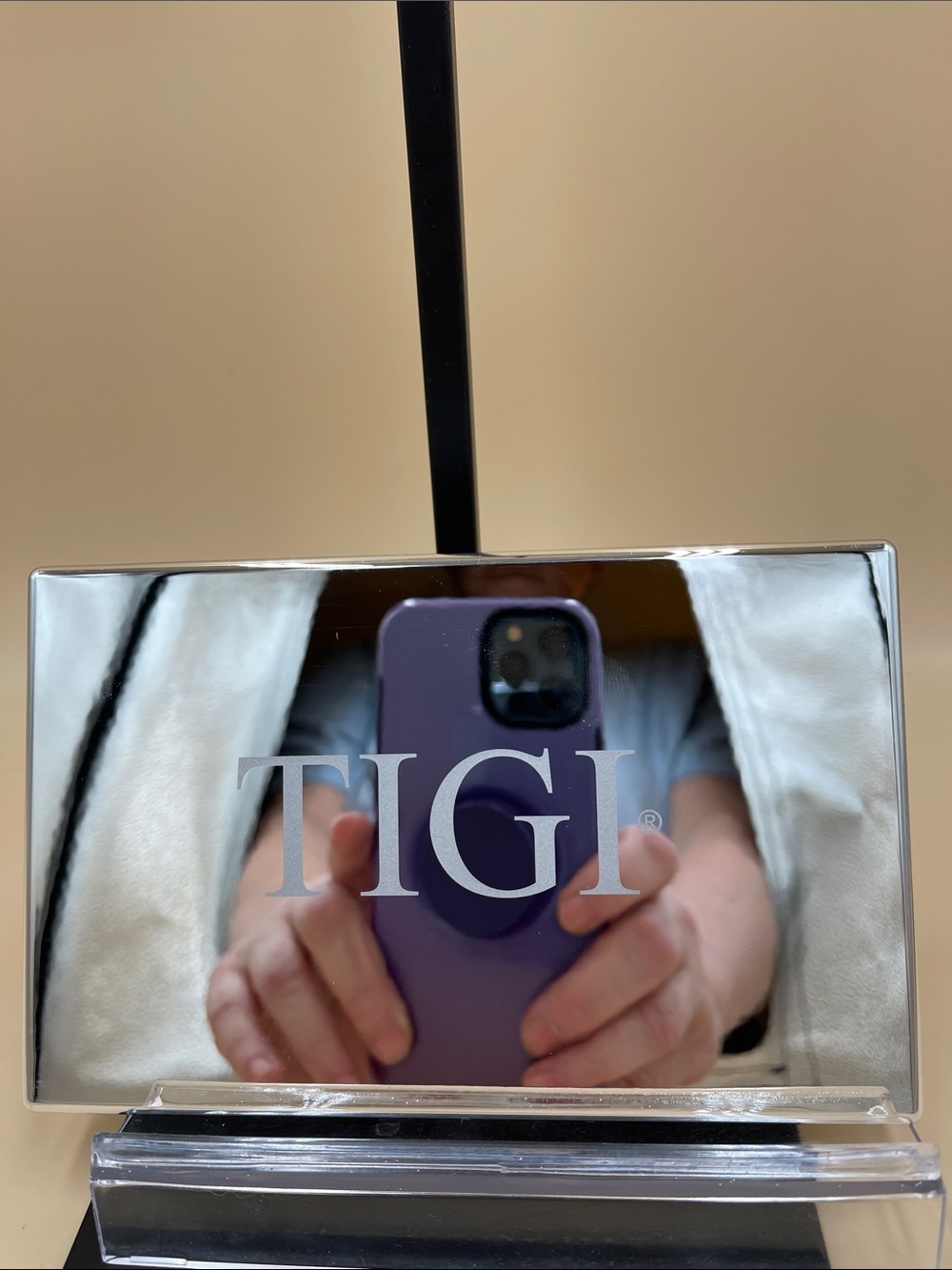 TIGI Logo Eye Shadow Palette with a mirror in the palette for on the go
